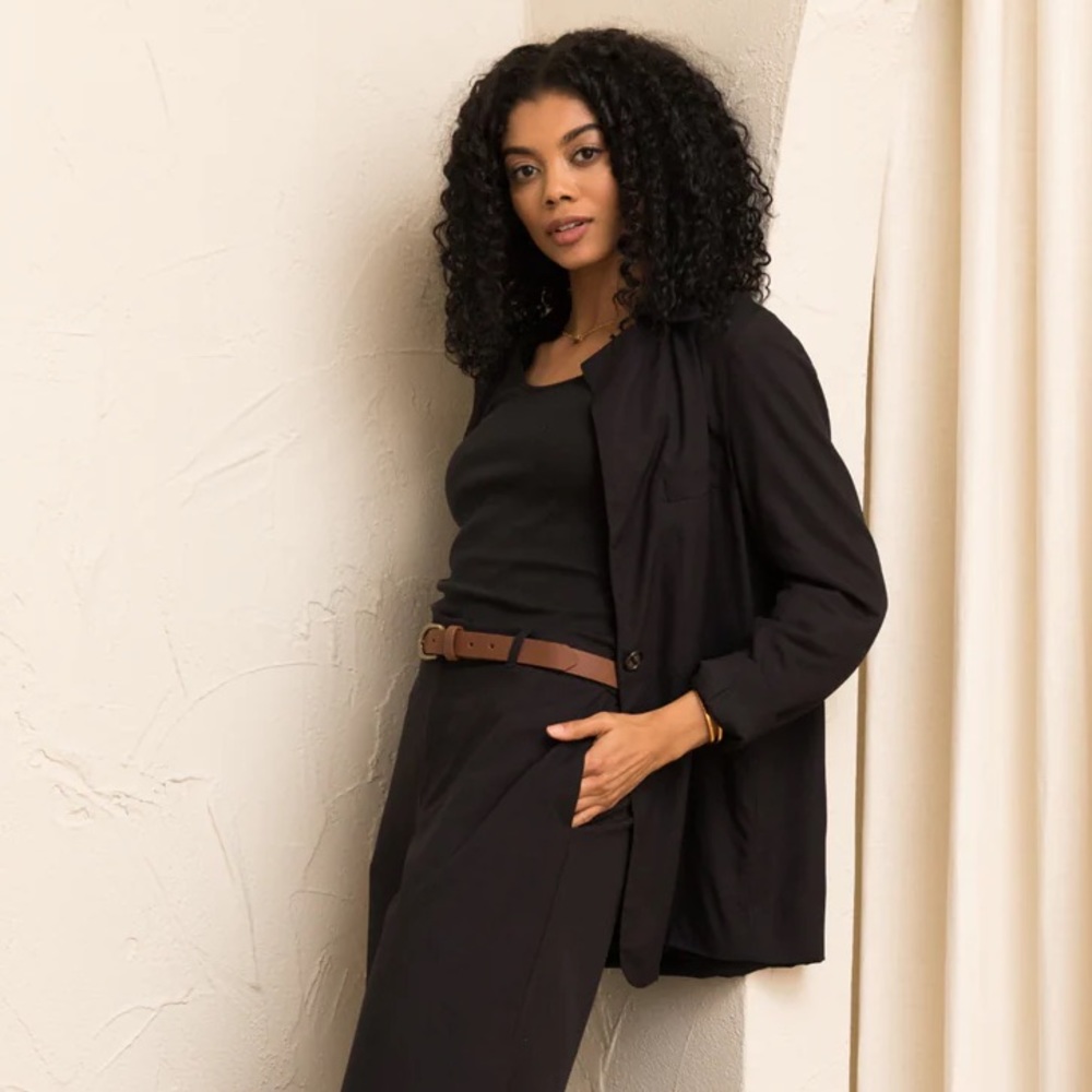 Able Micah Drapey Blazer Black (size S)